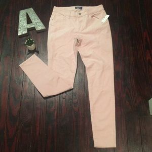 Old Navy pink velvet rockstar mid-rise jeans